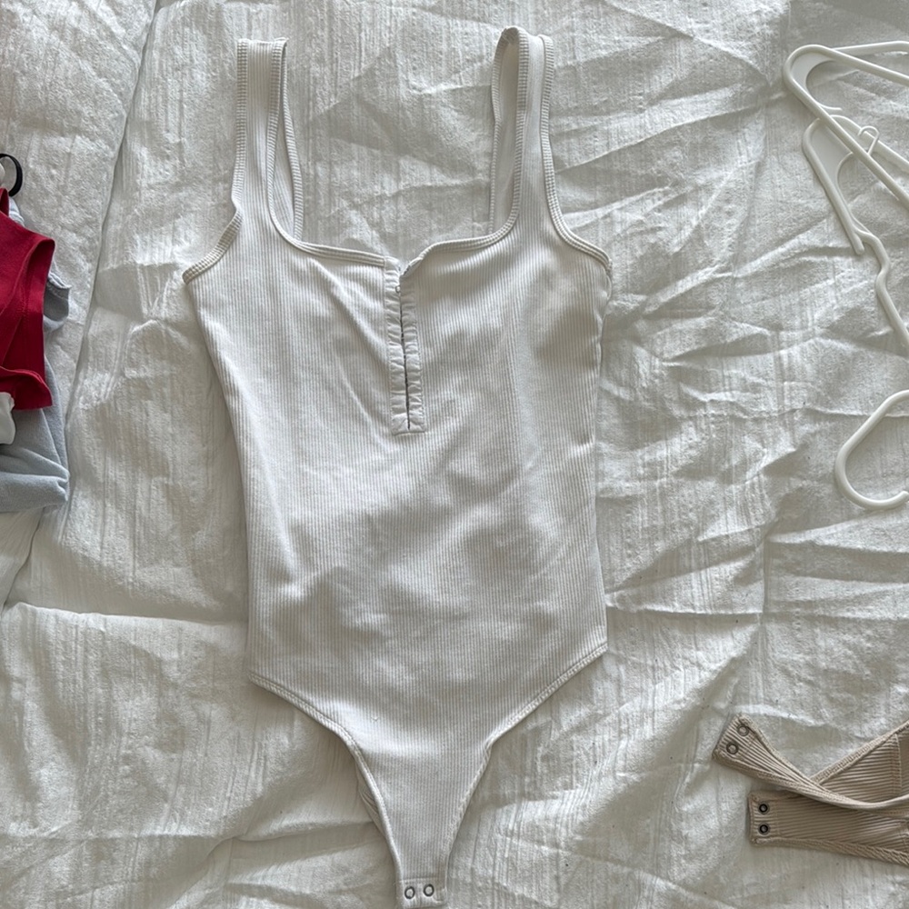 Abercrombie & Fitch White Bodysuit
